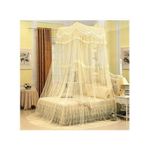 product_image_name-Generic-Quality Double Decker Top Square Mosquito Net Free Size -Cream-2