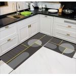 product_image_name-Generic- Non-Slip ,Washable,Rubber Kitchen Mat Set Rugs for Kitchen Floor-2pcs -1