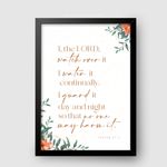 WaKi I The Lord Watch Over It Black Frame A4