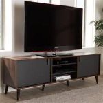 Roman Walnut Modern TV Stand