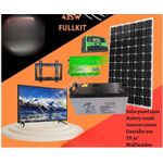 Solarmax 435W Solar Panel + 200Ah Solar Battery +1000W Solar Power Inverter +30 Ah Solar Charge Controller + 32" TV + Wall Bracket