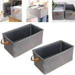 Metal Frame Storage Box Closet Jeans Organizer