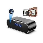 Wireless Table Clock IR Night Vision Mini Dvr App Remote 1080P Wifi Camera