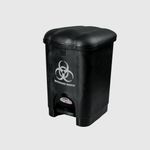 product_image_name-Generic-30L Bio Hazard Waste Bins/ Pedal Bins - Black-3