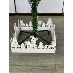 Christmas Tree Stitching Fence Splice Garden White Decor Mini Edging Border Indoor Outdoor  Navidad Decor Supplies