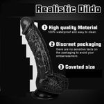 Black Dildo Realistic Silicone Dildos Colorful Monster With Base Cock G-Spot Anal Adult Sex Toy.....