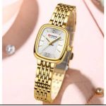 Curren Rectangular Gold Wristwatch