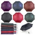 product_image_name-Generic-Blue Windproof LONG Durable Foldable Rain Umbrella Strong Windproof Travel Umbrella-5