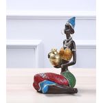 product_image_name-Generic-African Woman Sitting With Gold Pot Decorative Figurine-1