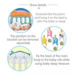 product_image_name-Generic-Baby And Play Piano Gym Mat Rack Music Fitness Rack Rattle Toy Play Crawling Mat Early Educational Toy For 0-12Months Babies Baby Gym Piano Multicolor-5