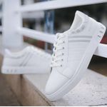 product_image_name-SHEIN-Men's White Sneakers-1