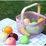 product_image_name-Generic-Portable Fruit Storage Basket – Alloy Mesh with Bamboo Handle-2