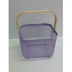 product_image_name-Generic-Portable Fruit Storage Basket – Alloy Mesh with Bamboo Handle-4