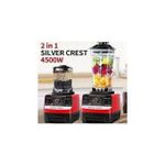 SILVER CREST Commercial Heavy Duty Blender 2in1 4500watts Double Jug With Grinding Machine Or Grinder