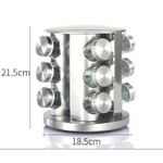 product_image_name-Generic-Revolving Spice Rack, Empty 12-Jars Rotating Spice Rack Organizer-8