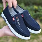 Men Casual Sneakers – Lightweight Canvas Shoes Blue