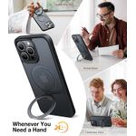 product_image_name-Generic-Black Translucent Hard Matte Magnetic Ring Cover Case for MagSafe Accessories & Wireless Charging with Camera Metal Lens Protectors for iPhone 14 Pro-4