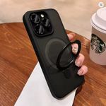 product_image_name-Generic-Black Translucent Hard Matte Magnetic Ring Cover Case for MagSafe Accessories & Wireless Charging with Camera Metal Lens Protectors for iPhone 14 Pro-6