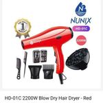 Nunix  Professional Blow Drier Hd01c 2200w