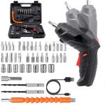 product_image_name-Generic-47 wireless electric screwdrivers, rechargeable lithium batteries, mini drills, 3.6V electric multifunctional tool set, home maintenance and repair-1