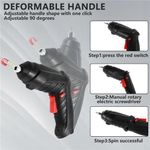 product_image_name-Generic-47 wireless electric screwdrivers, rechargeable lithium batteries, mini drills, 3.6V electric multifunctional tool set, home maintenance and repair-6