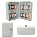 product_image_name-Generic-Hook Metal Wall Mount Lockable Security Metal Key Cabinet Storage-24 Keys-1