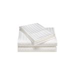 product_image_name-TC-Egyptian 6 X 7  White Stripped Soft Cotton 4 Set Bedsheets( 2 Bed Sheet 2 Pillow Cases )- recommended-2