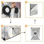 product_image_name-Generic-60*90 CM Softbox With 400W LED Bulb Modifier and 2M Strong Stand for Film-Making Video Shoot Flash-3