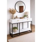 product_image_name-Generic-Modern Entryway Console Table+round Mirror 60cm-3