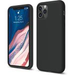 product_image_name-Generic-Black Silicone Rubber Phone Cover Case for iPhone 11 Pro-1