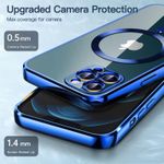 product_image_name-Generic-Electroplated Clear MagSafe Case with Camera Lens Protector for iPhone 13 Pro - Blue-3