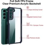 product_image_name-Xundd-Samsung Galaxy S22+ Plus Phone Case, 4-Corner SHOCKPROOF Airbag Bumper with Transparent Acrylic Back & TPU Buffer for Second Device-4