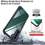 product_image_name-Xundd-Samsung Galaxy S22+ Plus Phone Case, 4-Corner SHOCKPROOF Airbag Bumper with Transparent Acrylic Back & TPU Buffer for Second Device-5