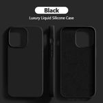 Apple Silicone Case For Iphone 13 PRO Max Case (Black Hard Cover)