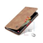 product_image_name-Caseme-e Brown Soft Leather Wallet Flip Cover Case for Samsung Galaxy S21 Ultra-3