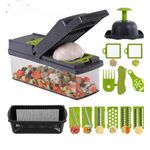 The 16pc Multifunctional Vegetable Chopper Slicer Dicer Cutter,Veggie