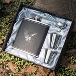 product_image_name-Generic-Stainless Steel Whiskey/Whisky Hip Flask Bottle + 2 Tot Cups-3