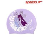Speedo Swim Cap Junior Slogan Print  Purple/White