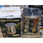 Rotating Spice Carousel Rack For 12 Jars.
