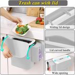 product_image_name-Generic-Foldable Kitchen Hanging dustbin with 2 Trash Bags Storage cans -7