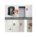 product_image_name-Generic-Key Lock Box :: Aluminum Alloy Material 4 Dial Password Key Lock Box - Black-3