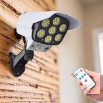 Built-In Pir Motion Sensor Solar Powered Bright LEDs Dummy Fake Cctv Camera Motion Sensor Solar Light