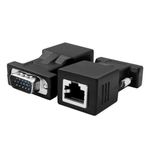 product_image_name-Generic-VGA Male 15 Pin To RJ45 Female Connector Lan Converter Ethernet Adapter-1
