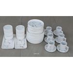 32pcs matte Stoneware marble   Finish