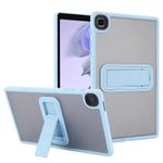 For Samsung Galaxy Tab A9 Tablet Matte Clear Case Stand Protect Cover-BLUE