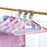 product_image_name-Generic-10pcs Non-slip Coated Metal Hangers-1