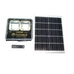 Durable High Powerful 200W Flood Lights with Solar Panel and Remote Control