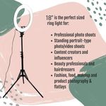18 Inch Selfie Ring Light With 2.1M Tripod Stand 3 Phone Holder 18", 18INCH RINGLIGHT And Remote