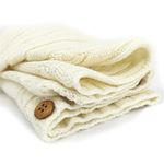 product_image_name-General-Newborn Swaddle Blanket Knit Sleeping Bag Swaddle Blanket Stroller Swaddle - Beige - (0-6 Months)-4