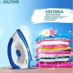 AILYONS HD-198A Electric Dry Iron Box White & Blue